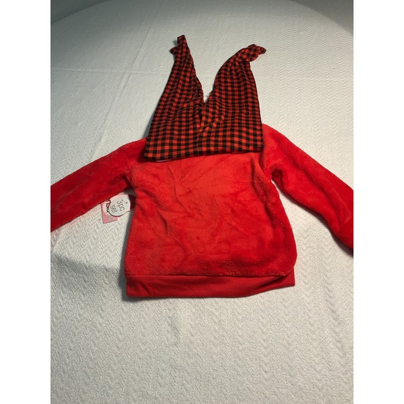 Kensie Girl Holiday Christmas Outfit Set Buffalo Plaid Reindeer Sequins Size 4 - Picture 6 of 6